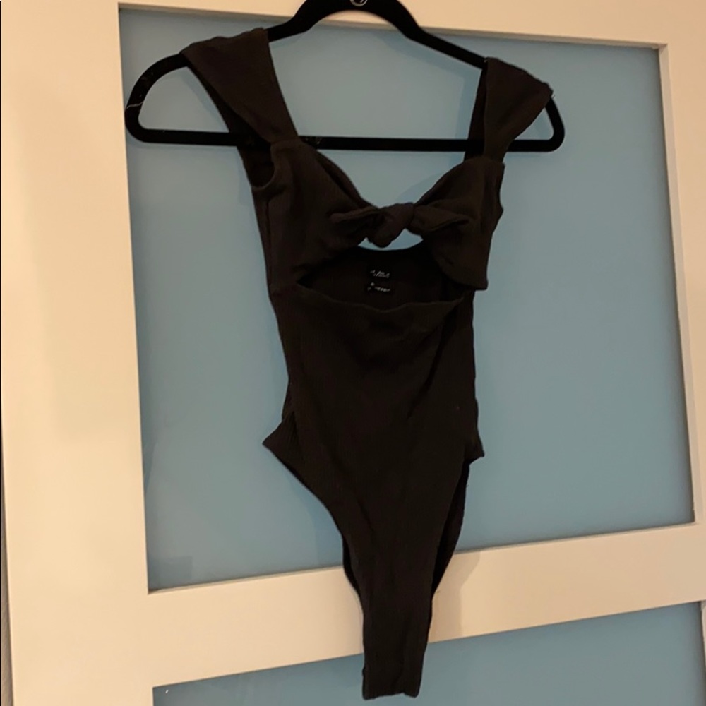 Ashy Black Bodysuit